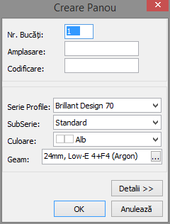 bu creeare panou