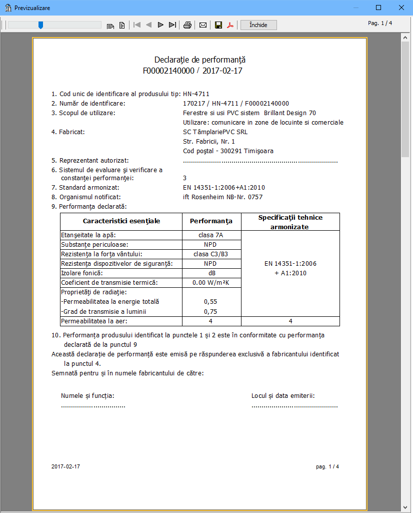DeclaratiePerformanta