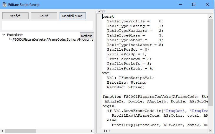EditareScriptFunctii