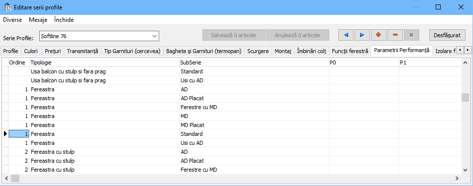 parametrii performanta