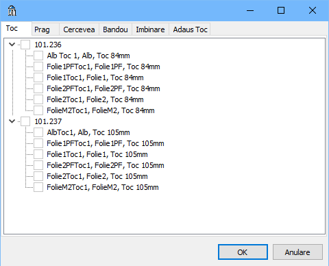 setari setari implicite subserii