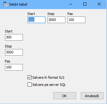 Generare tabel preturi2