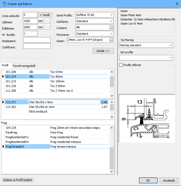 bu creeare usa balcon