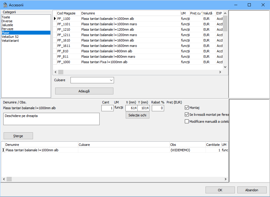 bu modificare accesorii