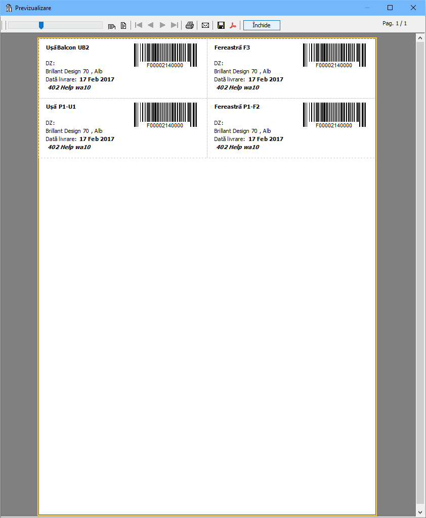 documente etichete eagle fer