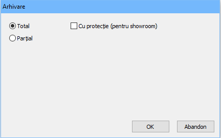 baza de date arhivare