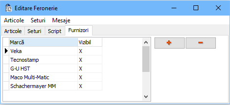 furnizori feronerie