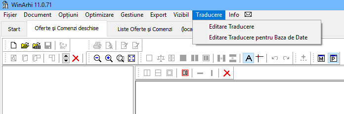 traducere meniu