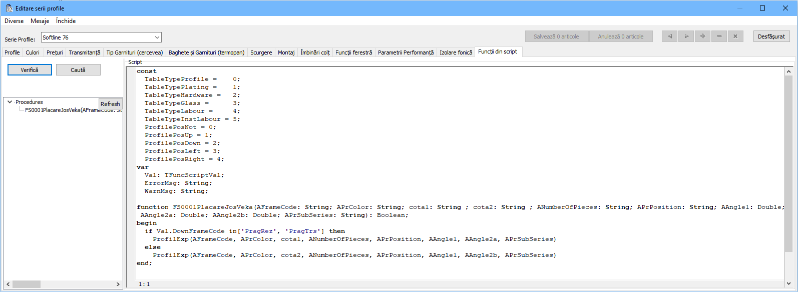 functii din script