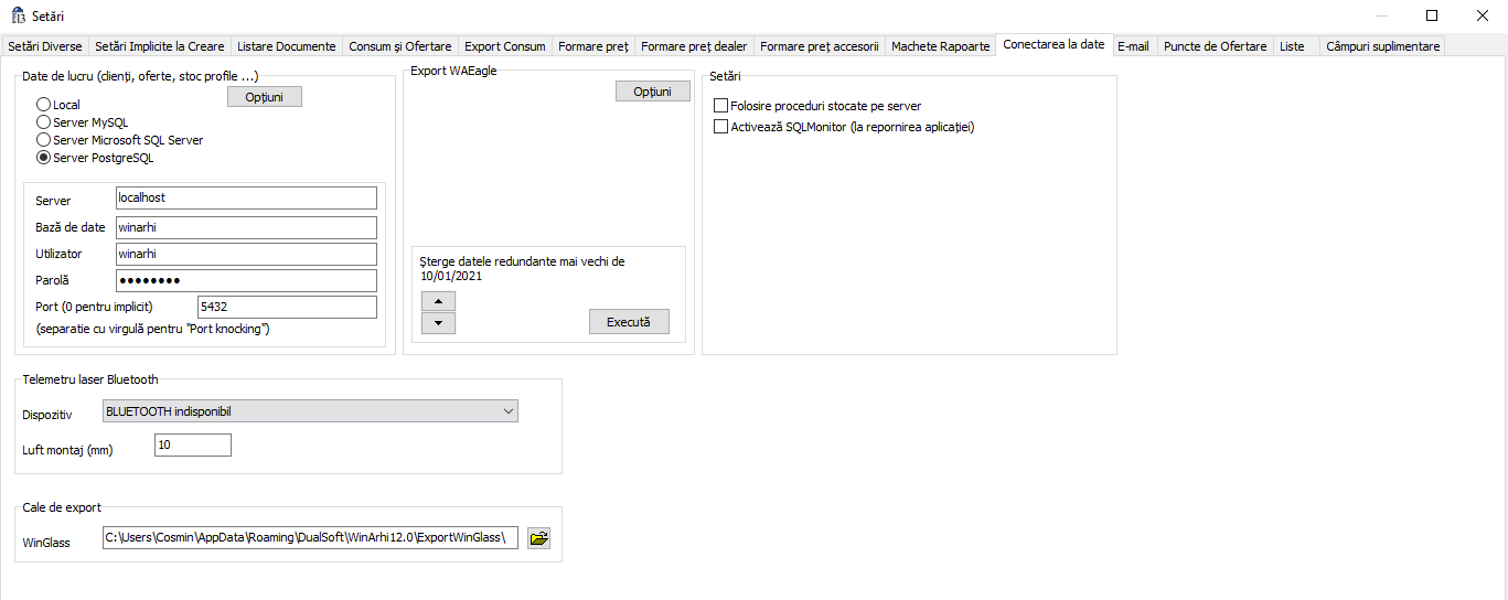 setari-conectarea-la-date