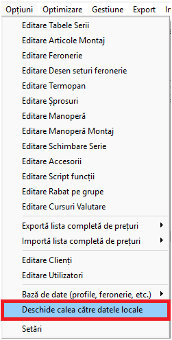 WinArhi_Optiuni_DeschideCaleDateLocale
