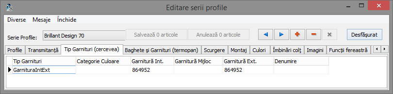 tip garnituri