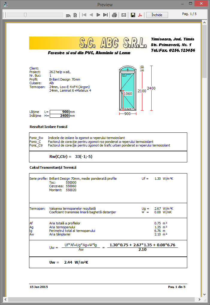 documente produs termic fonic