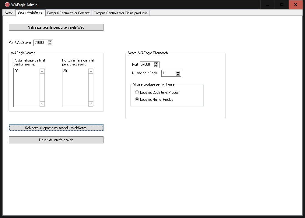 WAEagle_Admin_Setari_WebServer